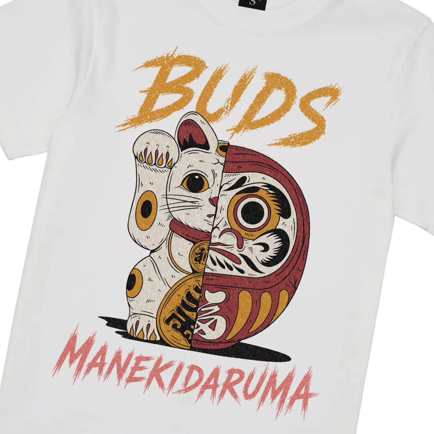 MANEKIDARUMA GRUNGE T-SHIRT