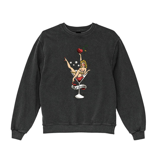 GET DRUNK FADE CREW SWEAT