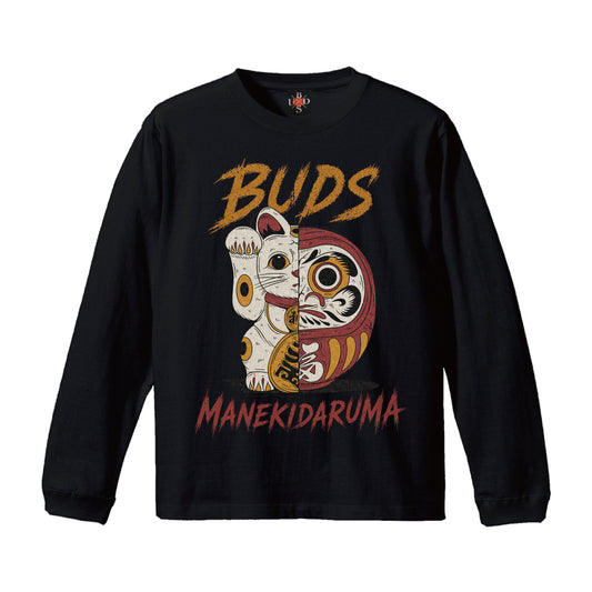 MANEKIDARUMA GRUNGE L/S T-SHIRT