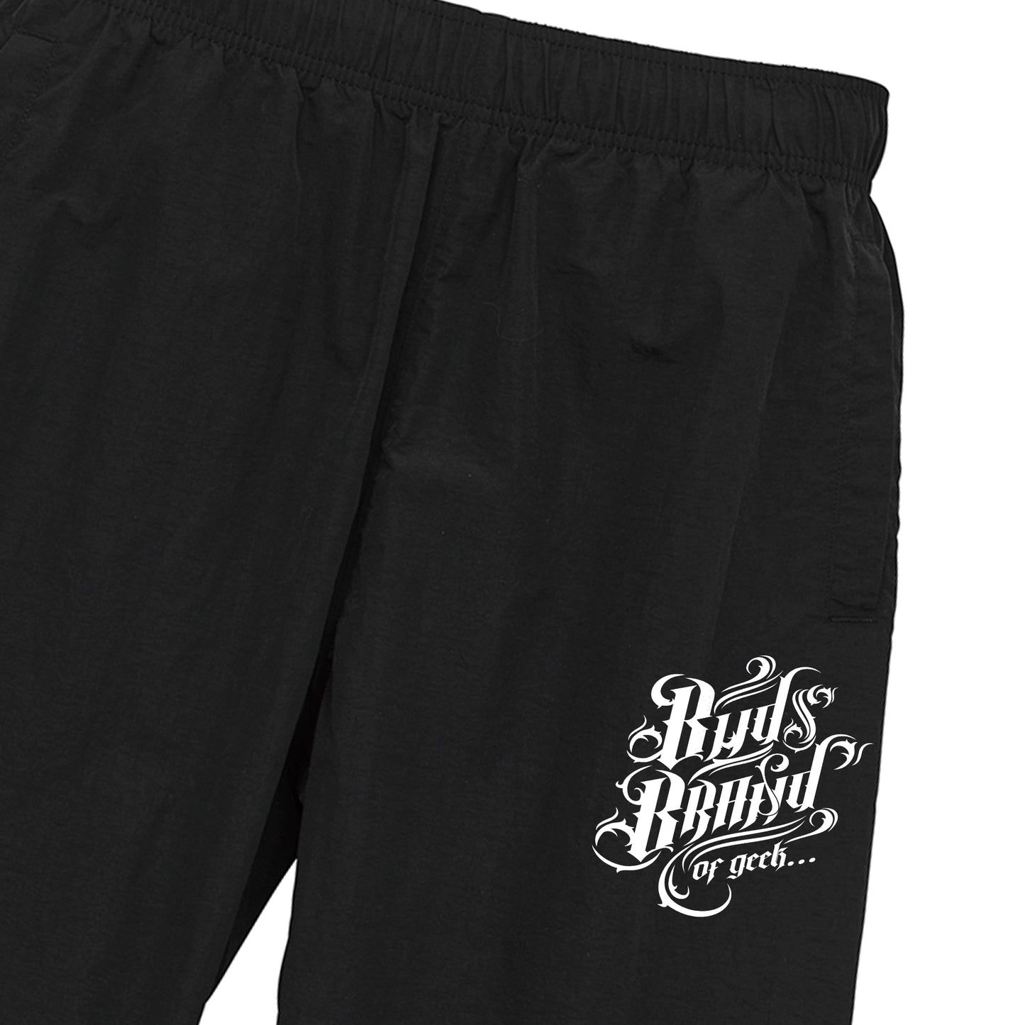 CALLIGRAPHY NYLON PANTS