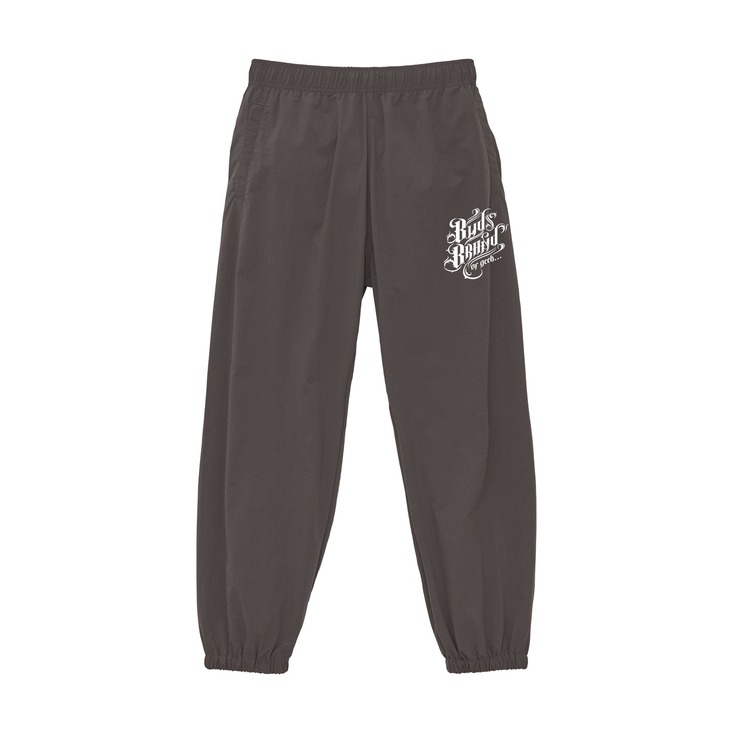 CALLIGRAPHY NYLON PANTS
