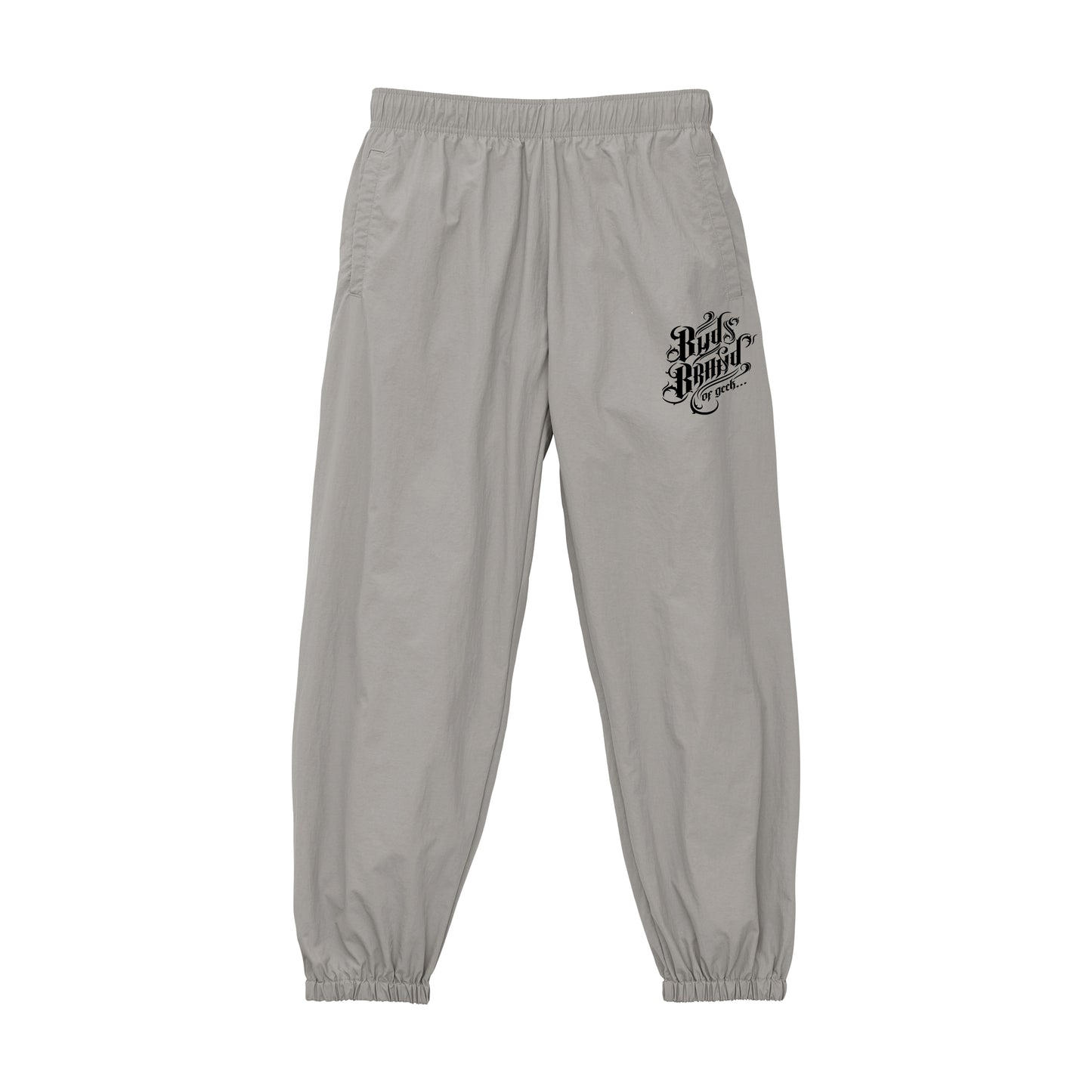 CALLIGRAPHY NYLON PANTS