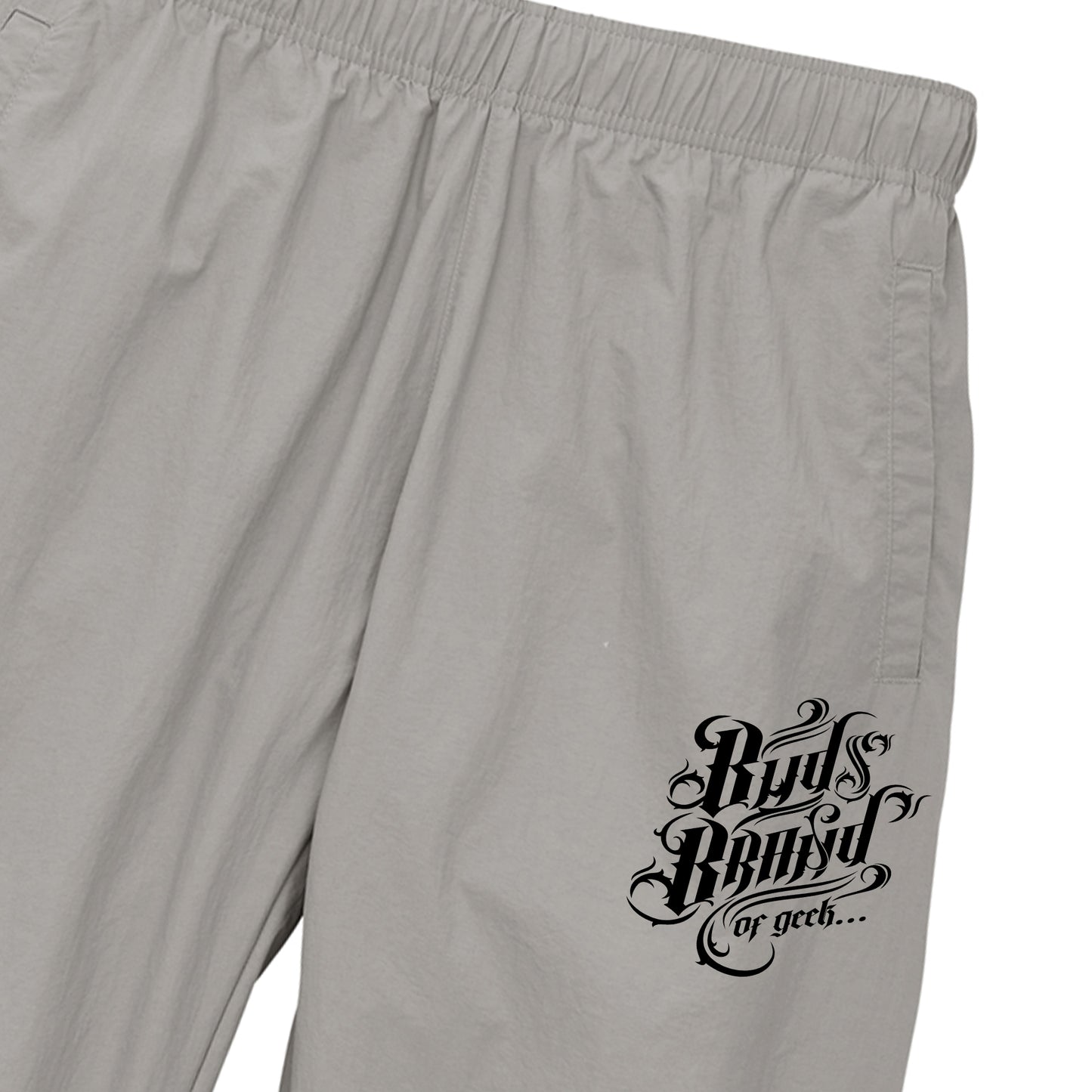 CALLIGRAPHY NYLON PANTS