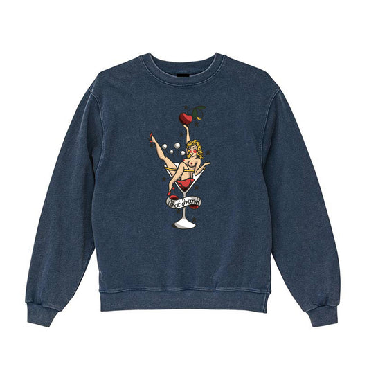 GET DRUNK FADE CREW SWEAT