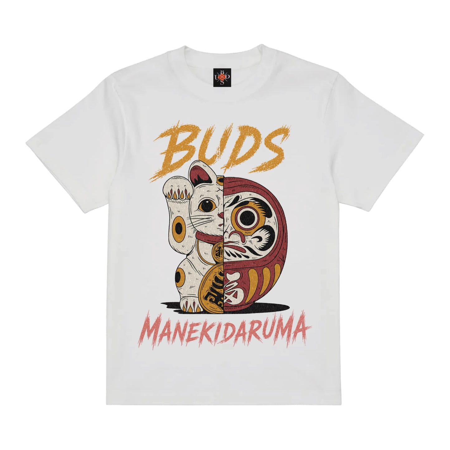 MANEKIDARUMA GRUNGE T-SHIRT